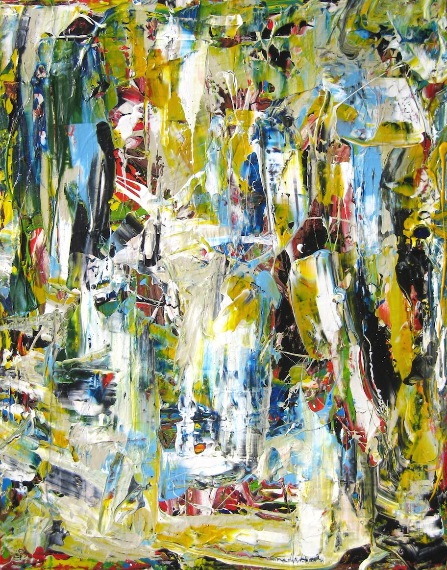 painterseleven's tweet photo. #RossBishop #Abstract #Painting called “ #Onward in the Deep #Woods “ https://t.co/VG3dEt0ia4