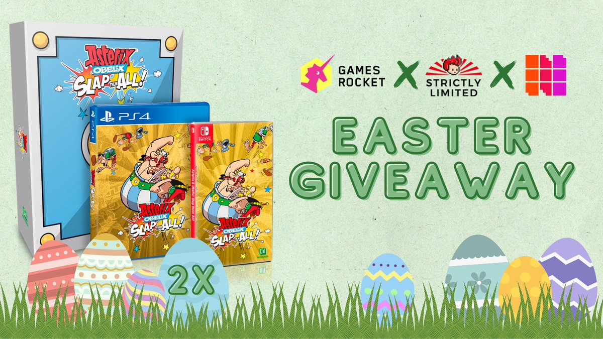 🌼We wish you a peaceful and happy easter🥚
To celebrate @inin_games and we are giving away 2 Asterix &amp; Obelix Slap Them All Ultra Collector's Editions across all of our social media platforms! 🥳
All you have to do is comment "💥" on our &amp; @inin_games twitter post. Good luck! 🍀