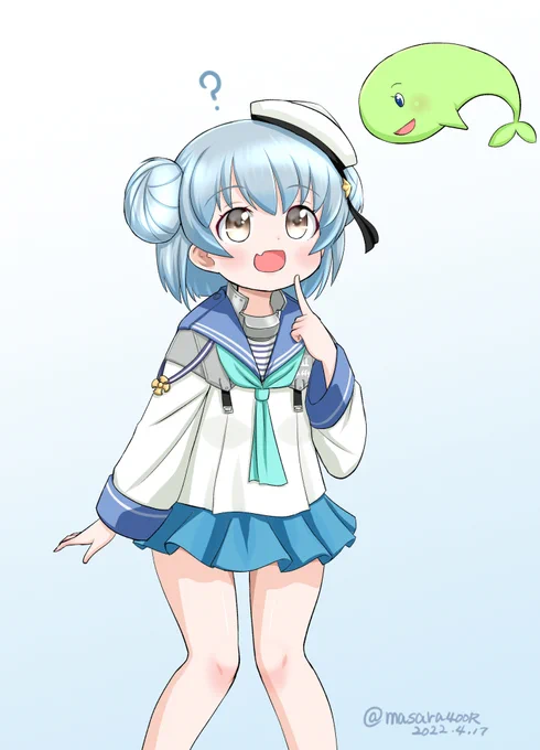 #艦これ版深夜の真剣お絵描き60分一本勝負
#艦これ版真剣お絵描き60分一本勝負_20220417
#サミュエル・B・ロバーツ
何か違う? 
