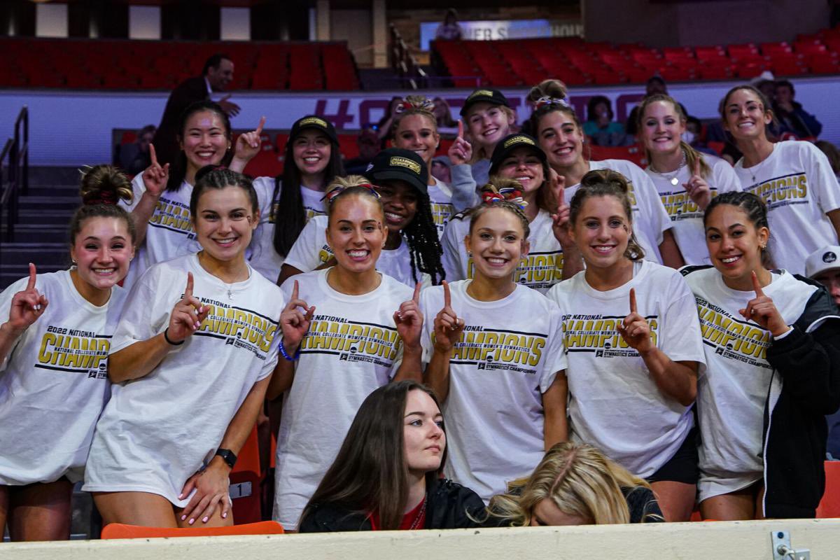 Want to thank President Harroz, Athletic Director Joe Castiglione, his wife Kristen, Assoc AD Lindy Roberts, KJ Kindler and entire National Champion <a href="/OU_WGymnastics/">Oklahoma Women's Gym</a> team

Hard when you’ve got 2 teams competing for champs same day. This level of support is a big part of why we win