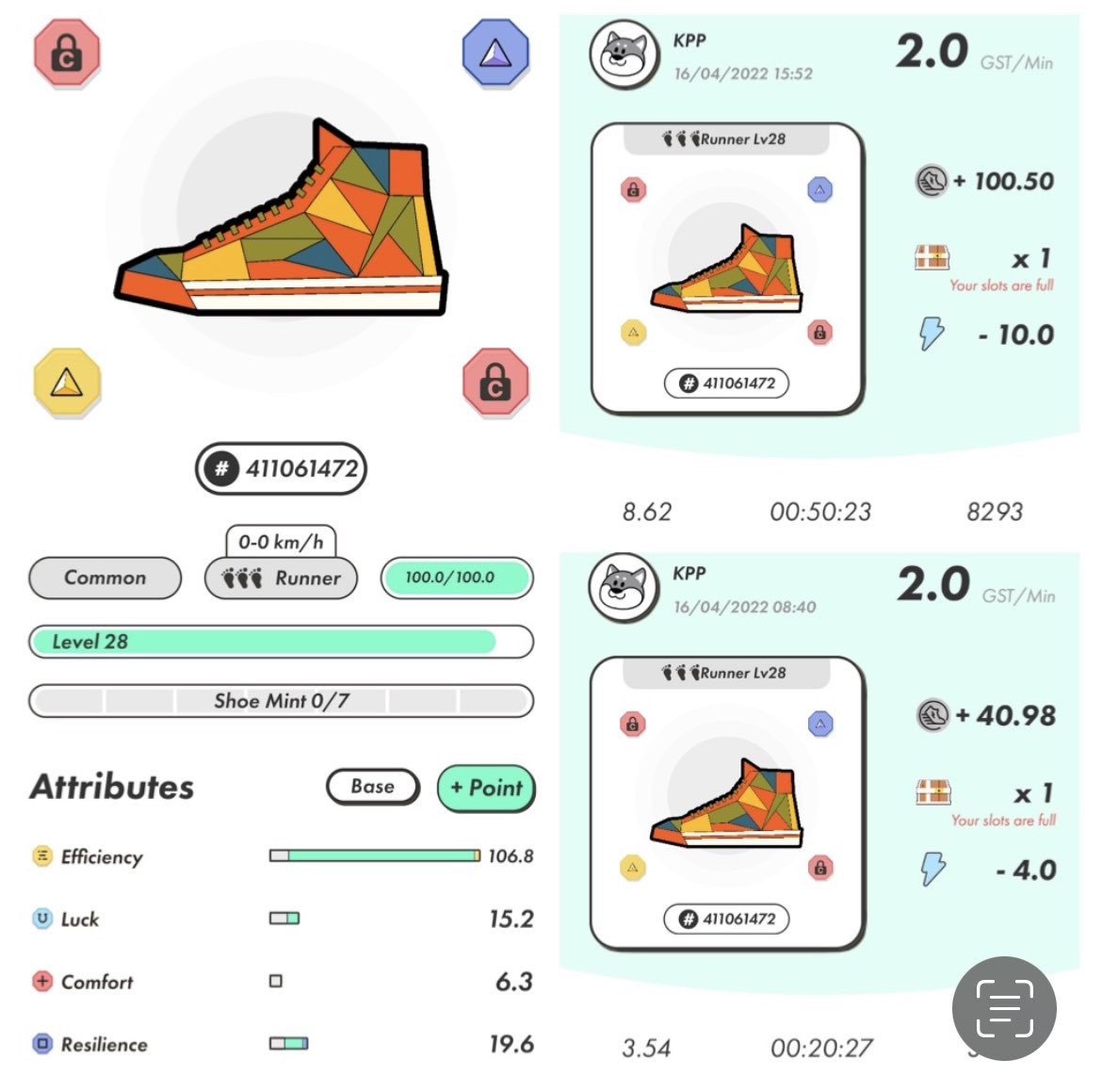 Move2Earn's tweet image. #Stepner,

Je vends cette pépite du 😈 

La « Common » avec le meilleur rendement du marché. Elle vous fera gagner:

- $450/jour* + 1 MB (10 Energy).
- $180/jour* + 1 MB (4 Energy).
(*1 GST = $4.50)

66.6 SOL 😈

@ClubSTEPNFrance @FrenchBorg @From0To10k @Stepnofficial #STEPN