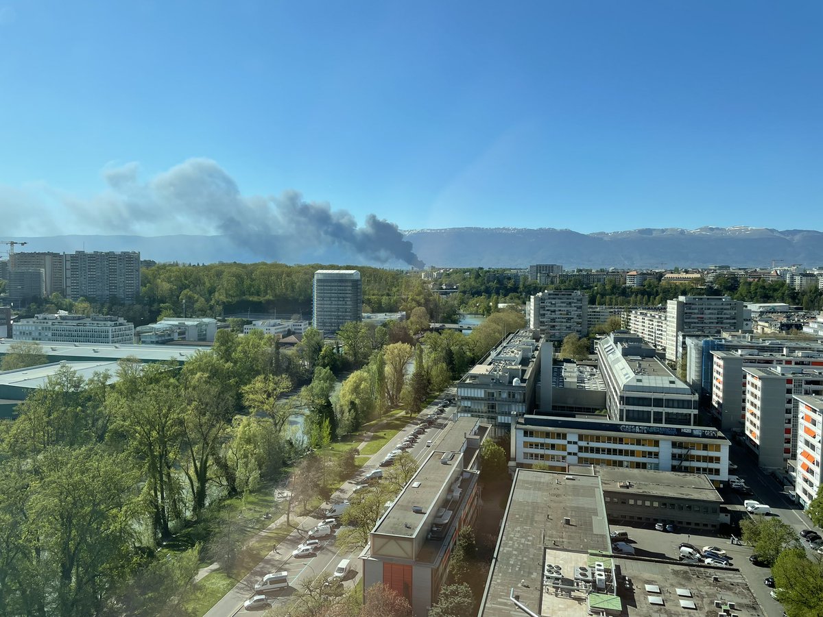 GE : gros incendie dans la zone industrielle de Satigny - ZIMESA