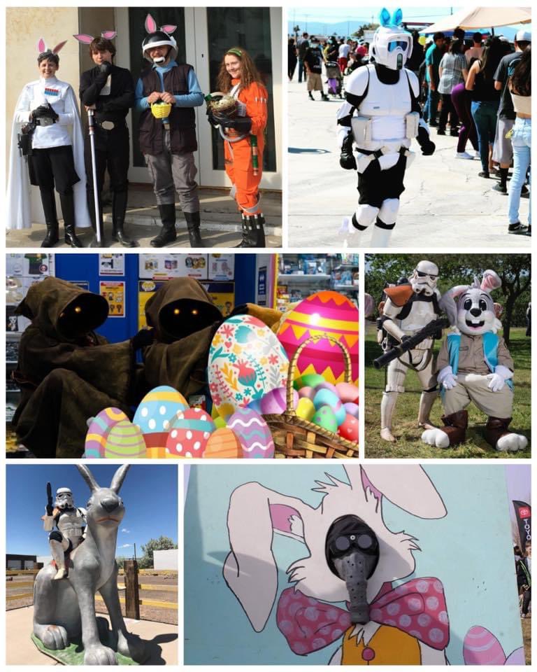 The Empire hopes you have an “eggstra” special day! 

#centralcaliforniagarrison <a href="/Timberline501st/">Timberline Garrison</a> <a href="/501stDRG/">Dewback Ridge</a> #polishgarrison #iesquad <a href="/501_thylacine/">501 Thylacine Squad</a> #501st #StarWars #HappyEaster #HappySpring #ChagSameach #BadGuysDoingGood
