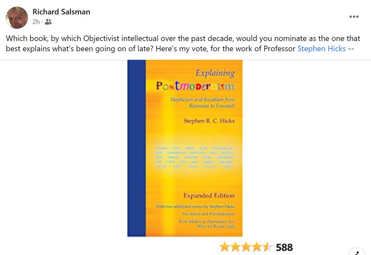 Thank you, Professor Salsman! amazon.com/Explaining-Pos…