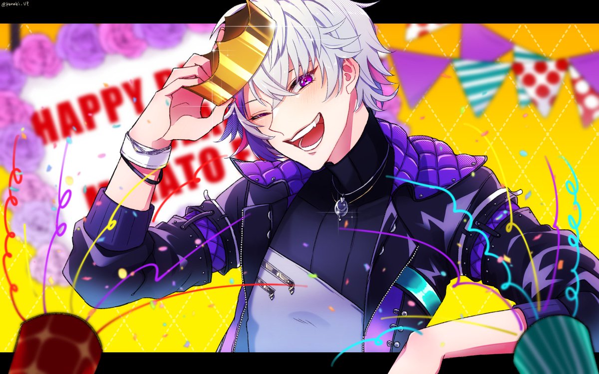 kanaki_VP's tweet photo. お誕生日おめでとうございます！！
ふわっちの配信に、歌に、日々元気を貰っています。
V最協もお疲れ様でした！これからも応援してます🌸
#絵スコート #不破湊生誕祭2022 https://t.co/Y5coFY1zdT