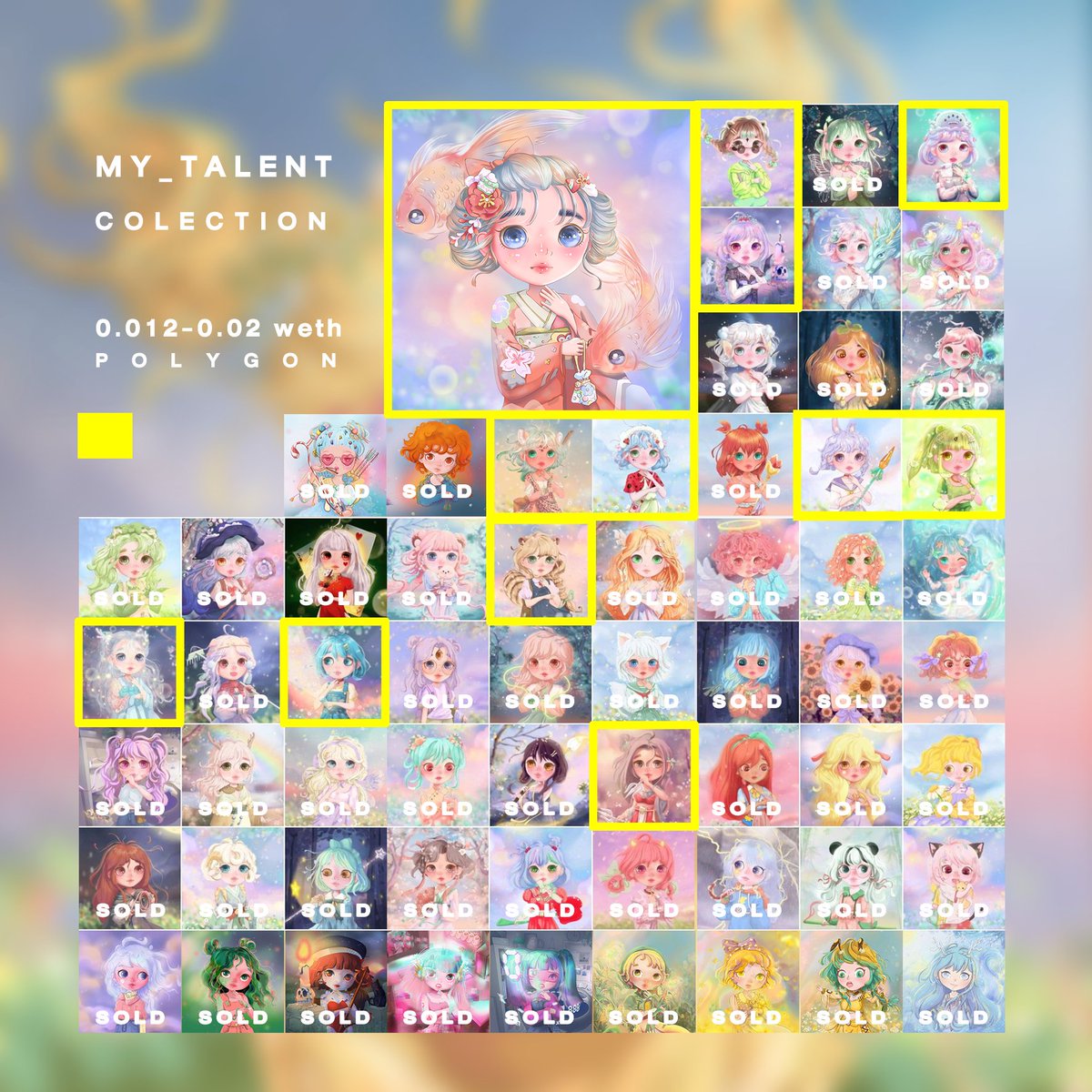 🎉 DROP NOW🎉
My_Talent : Collection 

Price : 0.012-0.02 ETH (polygon) 
opensea.io/collection/myt…

duck opensea.io/assets/matic/0…
clover opensea.io/assets/matic/0…
watermelon opensea.io/assets/matic/0…
 #NFTTHAILAND  #nftcollector #NFT #PolygonNFT #polygoncommunity #nftpolygon