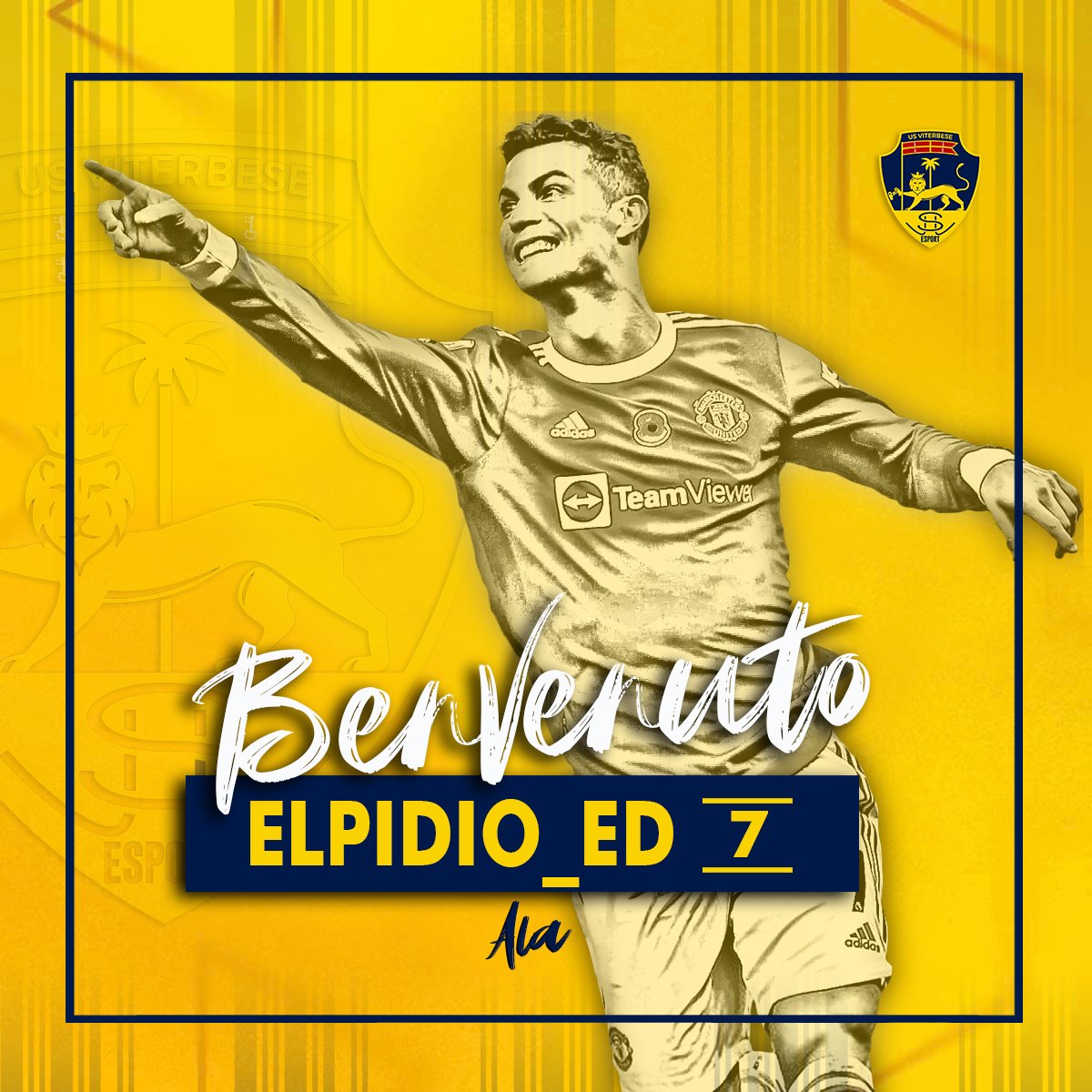 🟨🟦 IL portoghese, non un portoghese qualunque. 😉
Estro e creatività a disposizione della squadra.
Benvenuto in famiglia n. 7️⃣ <a href="/ElpidioED7/">Elpidio_ED</a> 🤩🎉.

@OffSideOfficiaI <a href="/RTAllProClub/">RETWEET ALL PROCLUB</a>