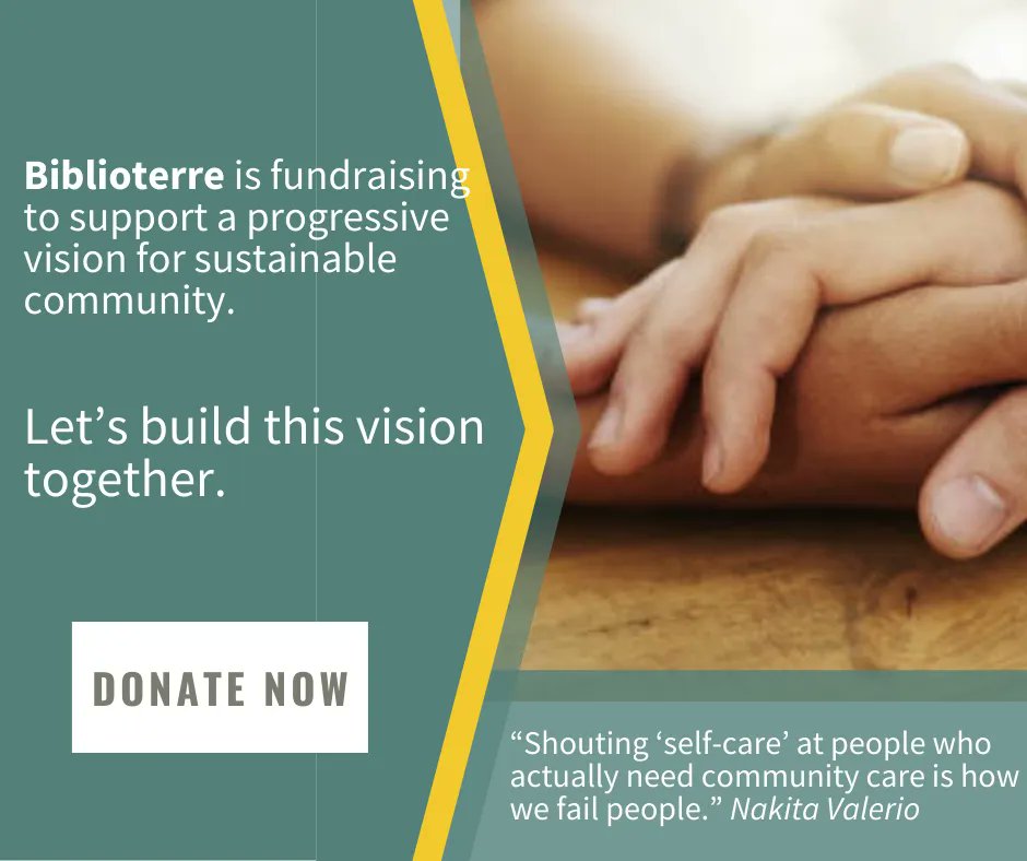 Holistic Health is another of Biblioterre’s pillars. We believe that caring for our community is holistic health. Our decision making and practices at Biblioterre prioritize the health and well-being of all of our members.

Check out our campaign: buff.ly/3ug75St