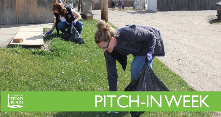 Grab your bags and picker sticks - #PITCHINWeek is on! Throughout the week, our community will be working together to clean up and improve environmental friendliness around #StonyPlain. TY to everyone who registered!