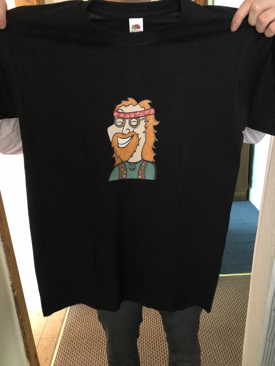 The best birthday present ever 👌💯

Hippie Ron t shirt ❤️🔥

#HederaNFTs #Hedera22 #hederahashgraph #HBARNFT