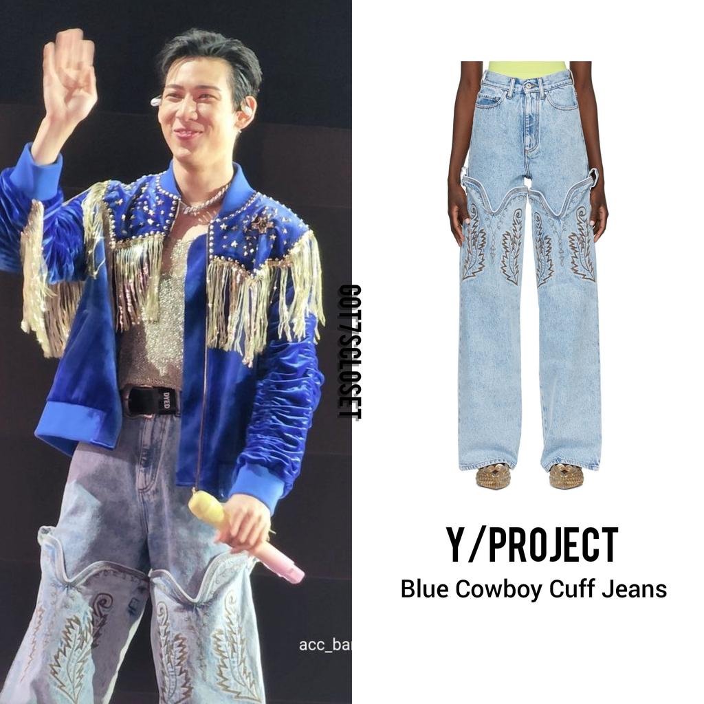 GOT7's fashion (fan account) on X: [220921] Bambam - Elle Men Thailand  LOUIS VUITTON • Multi Patches Mixed Leather Varsity Blouson - $6,250 USD. •  Wide Leg Trousers - $1,370 USD. •