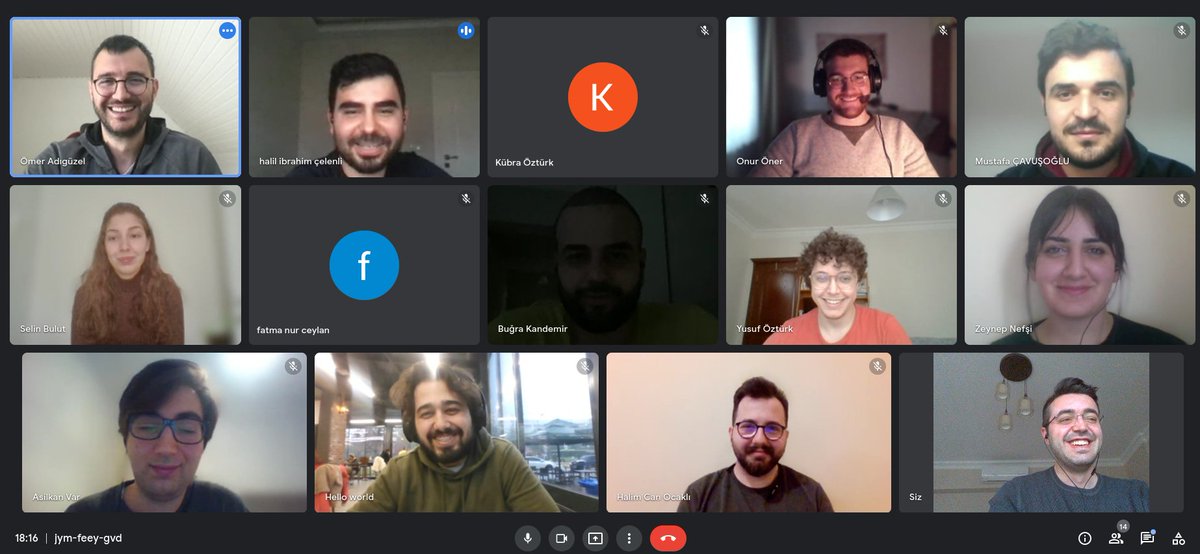 #devnotmentor programında <a href="/halil_iboooo/">Halil İbrahim</a> Halil İbrahim Çelenli ve Ömer Adıgüzel ile birlikte ilk toplantıda iki grubu birleştirerek toplandık. Öğrenci arkadaşlar ile çalışmaktan çok memnun olduk. Güzel ve faydalı bir mentorlük programı olacağına inanıyoruz.
<a href="/devnot_/">Devnot</a>  <a href="/umutluoglu/">Ugur Umutluoglu</a>