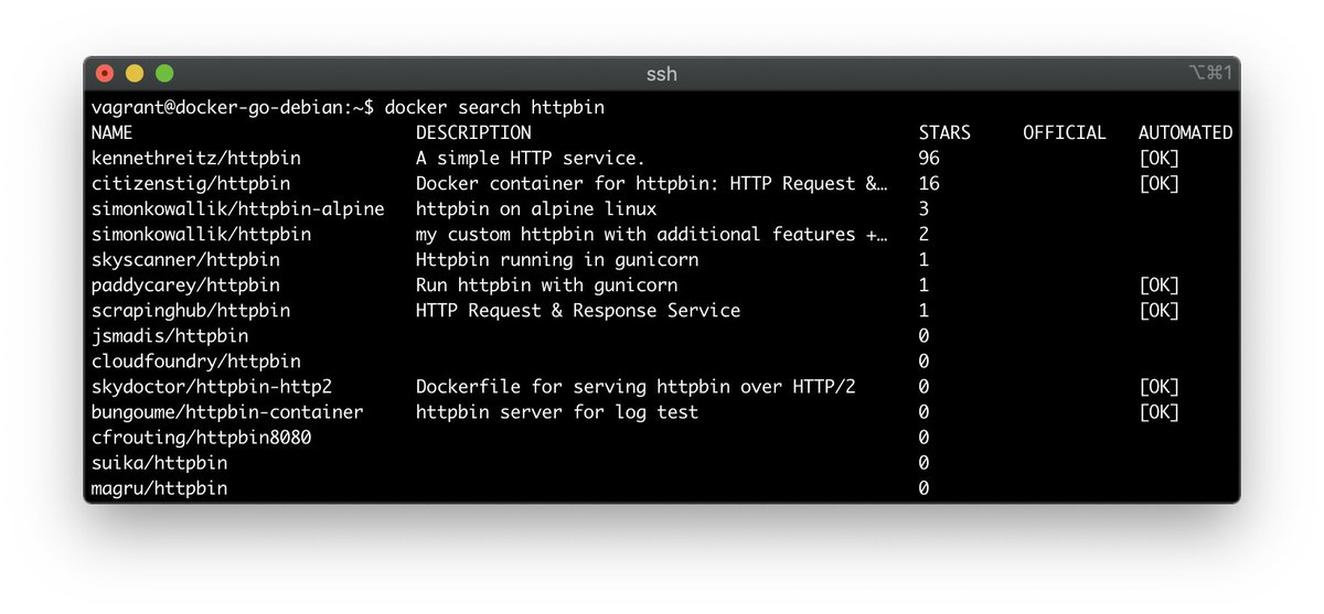 iximiuz's tweet photo. TIL: It's possible to search for container images right from the command line! 🤯

```
docker search <smth> 
```

Apparently, the command's been there from the early days, so it's just me not noticing it for so long... https://t.co/Amp0FXswxW