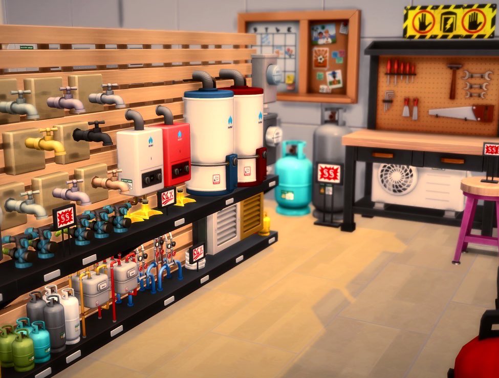 rdptra1's tweet photo. Sims Hardware store. @TheSims 
CC: @SixamCC - Home Improvement Pack #showusyourbuilds #ts4 
Mod : TOOL mod by @TwistedMexi https://t.co/3DWNkLW4Xy