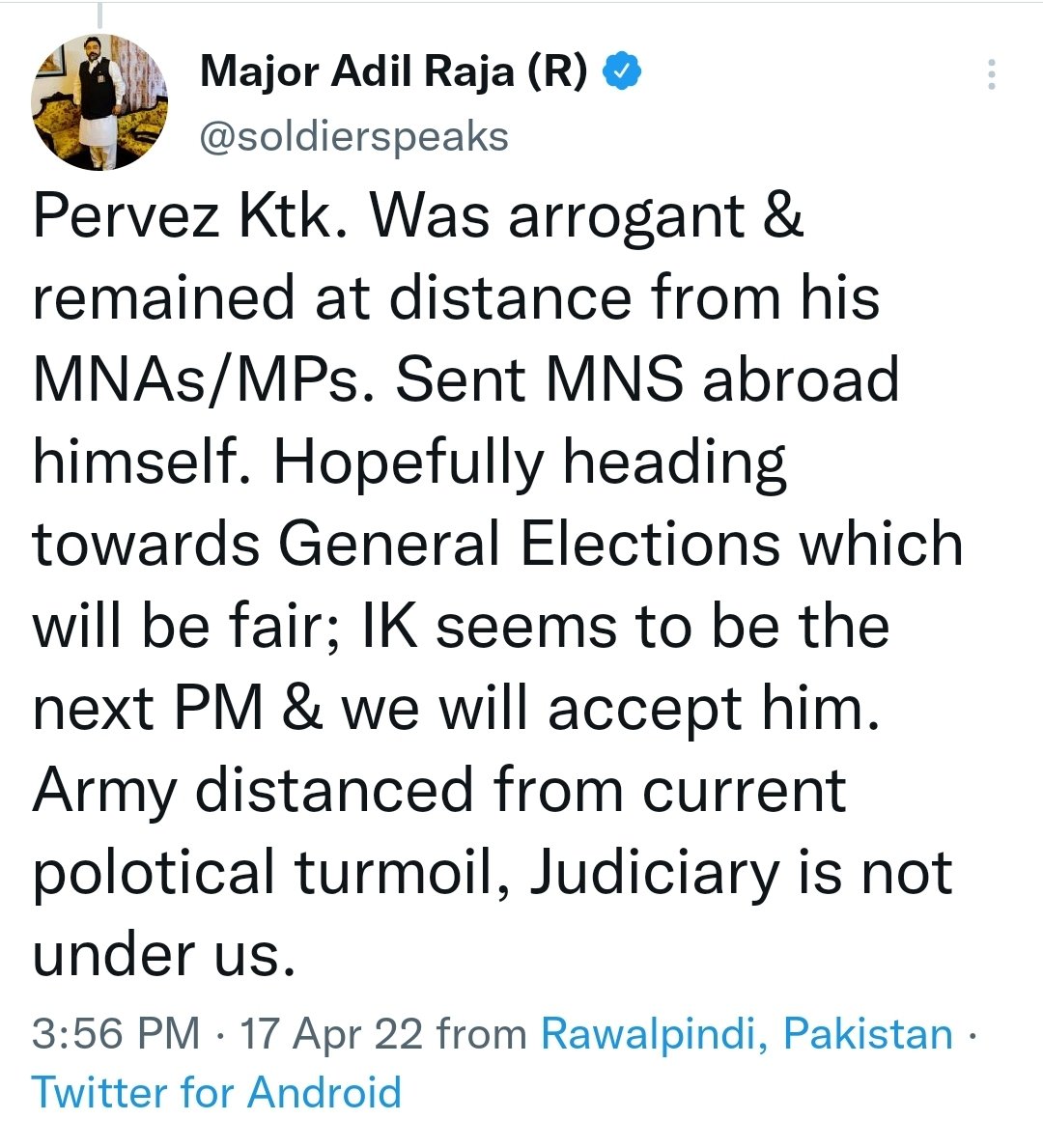 xaviasulp's tweet photo. At which capacity bajwa was passing filthy remarks about IK. If you want to do politics ,just amend the constitution through sharifs &amp; contest elections.

It's clear now bajwa &amp; generals were involved in regime change

Her is what bajwa said today :

#امپورٹڈ_حکومت_نامنظور
#Bajwa https://t.co/0Qp3TpWtyF
