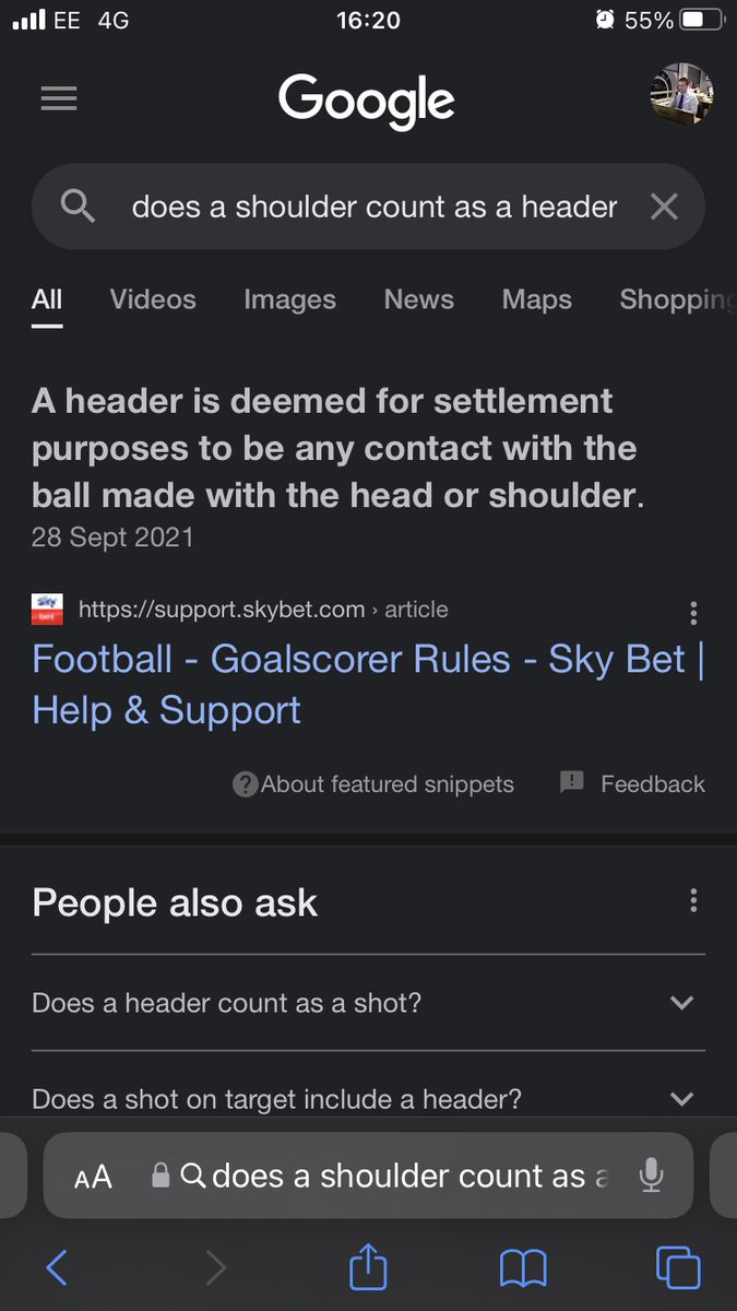 Lucky15Club's tweet photo. @SkyBet soucek header not paid out? https://t.co/J4vbtq4WUd
