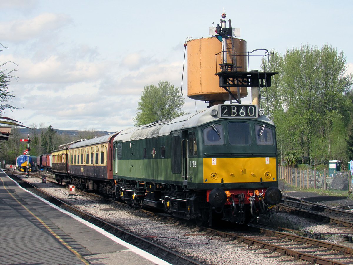 I thought going to <a href="/southdevonrly/">South Devon Railway</a> the day before a Thomas event would mean some interesting stuff was going on and it was a good call. Pre-Sodor shunting at Buckfastleigh on Thurs included D7612 with an under-repair ex-Paignton Mk1 + the visiting vintage GWR coach from Bodmin