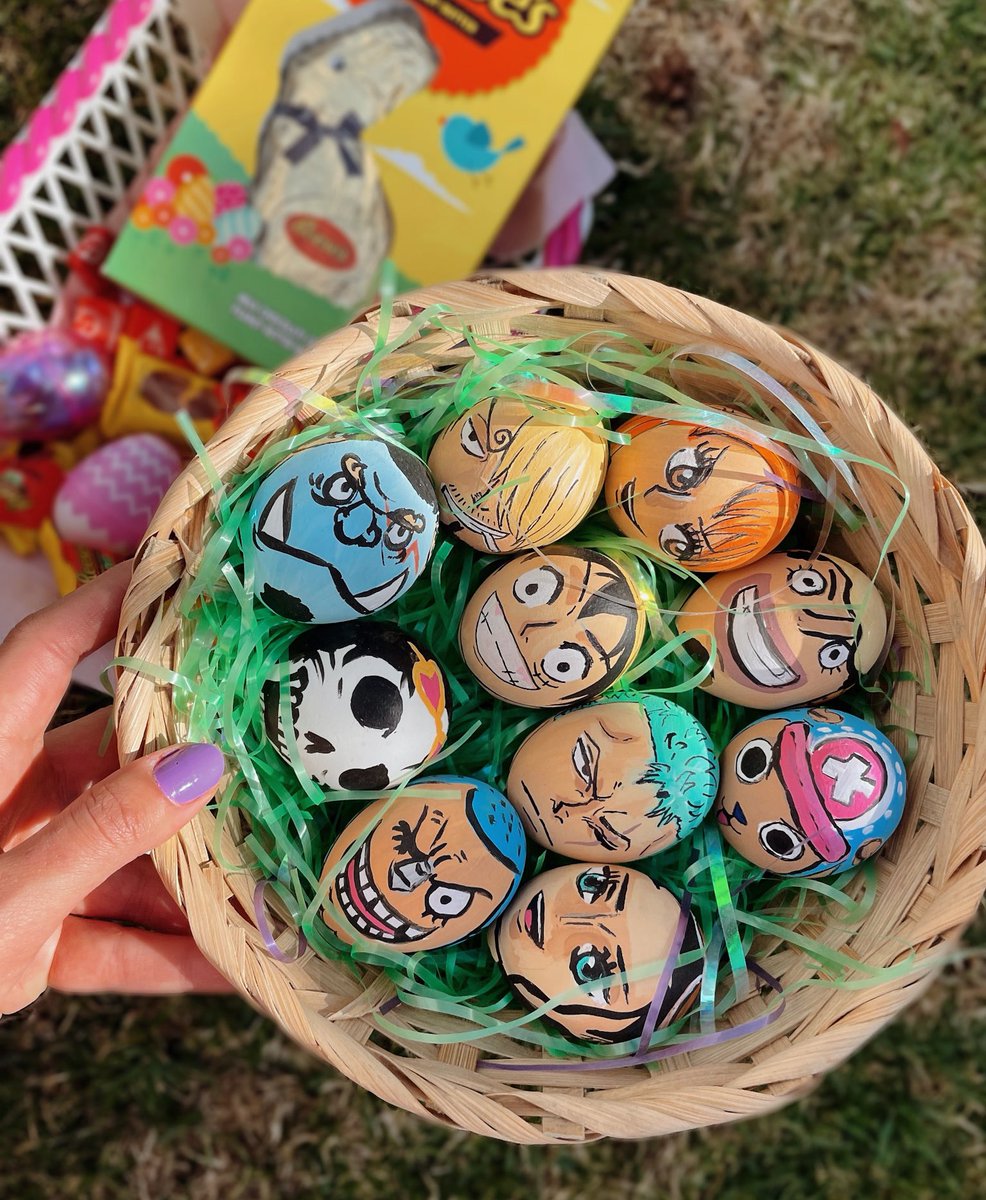 Greiish's tweet photo. Straw Hat Easter 🐣🪺
Made these last year #OnePiece https://t.co/zhJrthSKWY