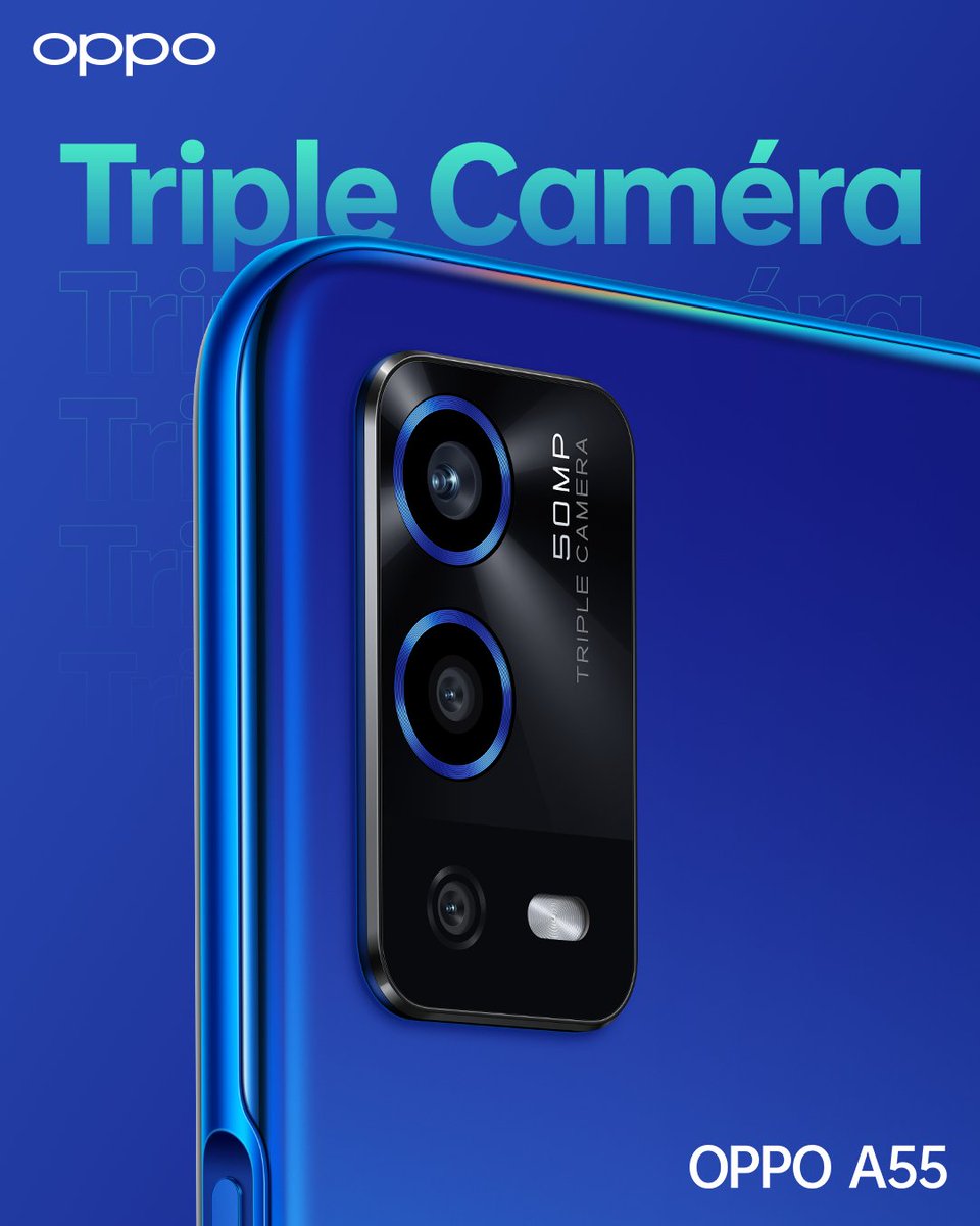 OPPOMorocco's tweet photo. Votre pouvoir photographique, désormais triple avec la caméra du nouvel #OPPOA55
#CameraHD #IACamera https://t.co/RUz1OpN9vg