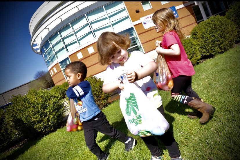 scsdoh's tweet photo. Clark Preschool students enjoyed an Easter egg hunt before heading home for the long weekend. #LilCatPride #BrightFutures #MoreToOffer https://t.co/esGhw091xp