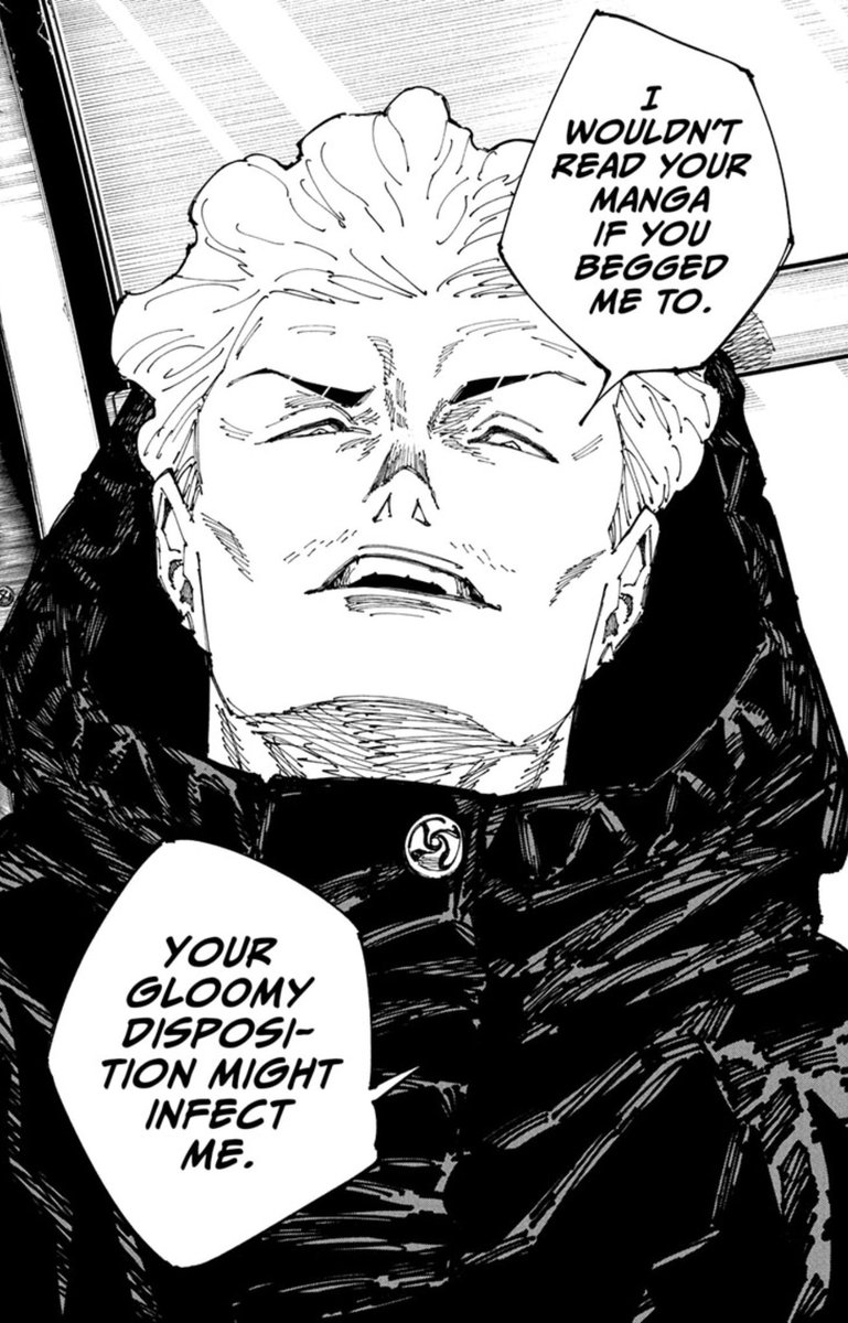 LJ_Hollywood's tweet image. Everyone’s a critic!

#JujutsuKaisen #chapter181