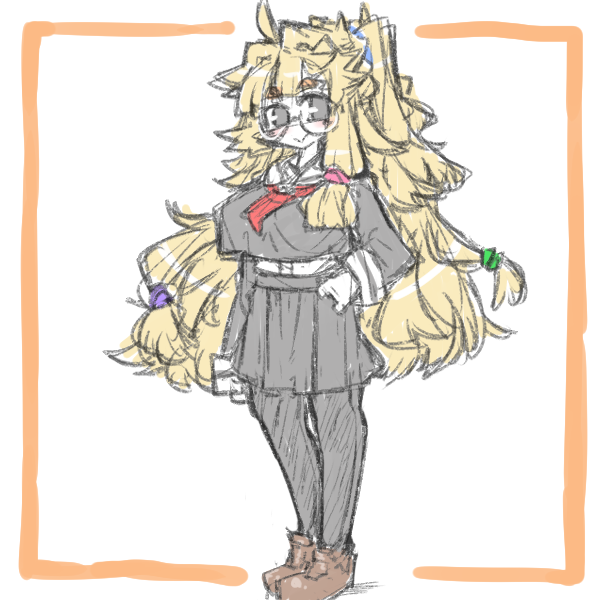 _(┐「ε:)_ たまには制服姿でもっ 