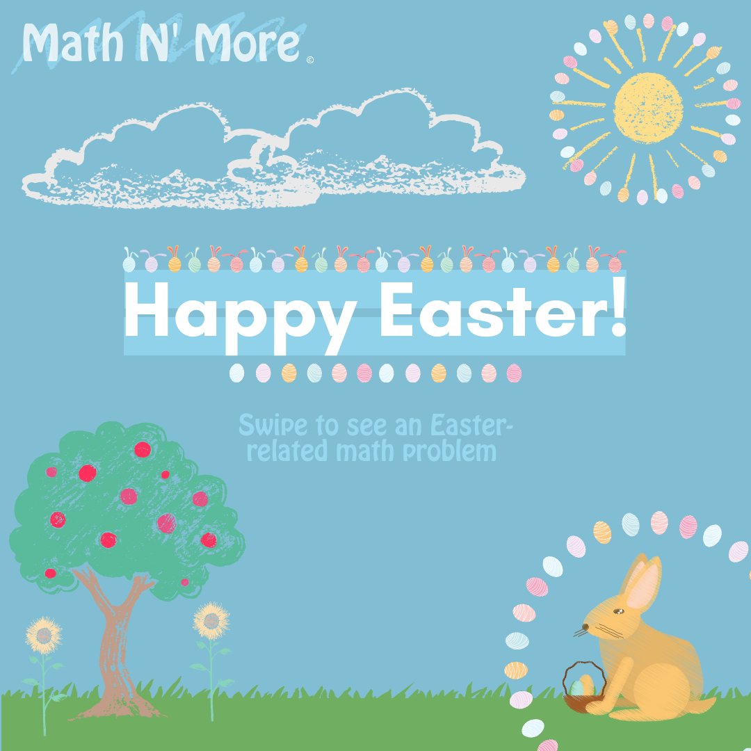 MathNMore1's tweet photo. Happy Math Monday and Happy Easter-Week. Can you find which one is the odd one out?
#mathnmore #Easter #Easterbunny #Math #Mathematics #MiddleSchool #HighSchool #Solveit #MathProblem #Problem #Question #QuestionoftheDay #ProblemSet #Question #MathProblem #MathQuestion #Solveit https://t.co/aa6o7XXVtZ