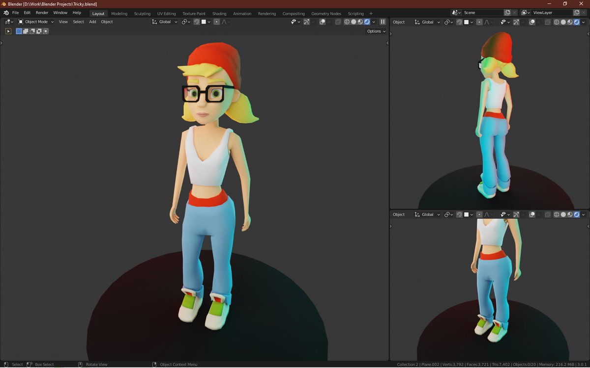 CGTwinsOfficial's tweet photo. Tricky from "Subway Surfers"
#indiedev #gamedev #indiegame #unity3d #lowpoly #blender3d #art #artistontwitter #animation #3dmodeling #Unity #b3d #blender #indiegamedev #indiedevhour #gamedevelopment #gamedesign #3dartist #3dart #indiewatch https://t.co/0ClyGMRP4K