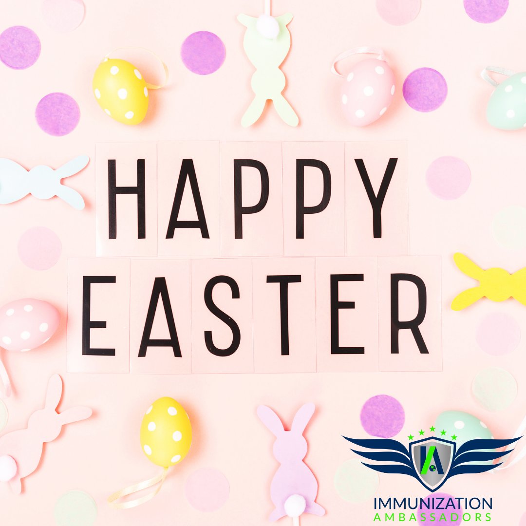 Happy #Easter from Immunization Ambassadors! How are you celebrating today? Comment below! 💚🥚🐰 #WhyIVax