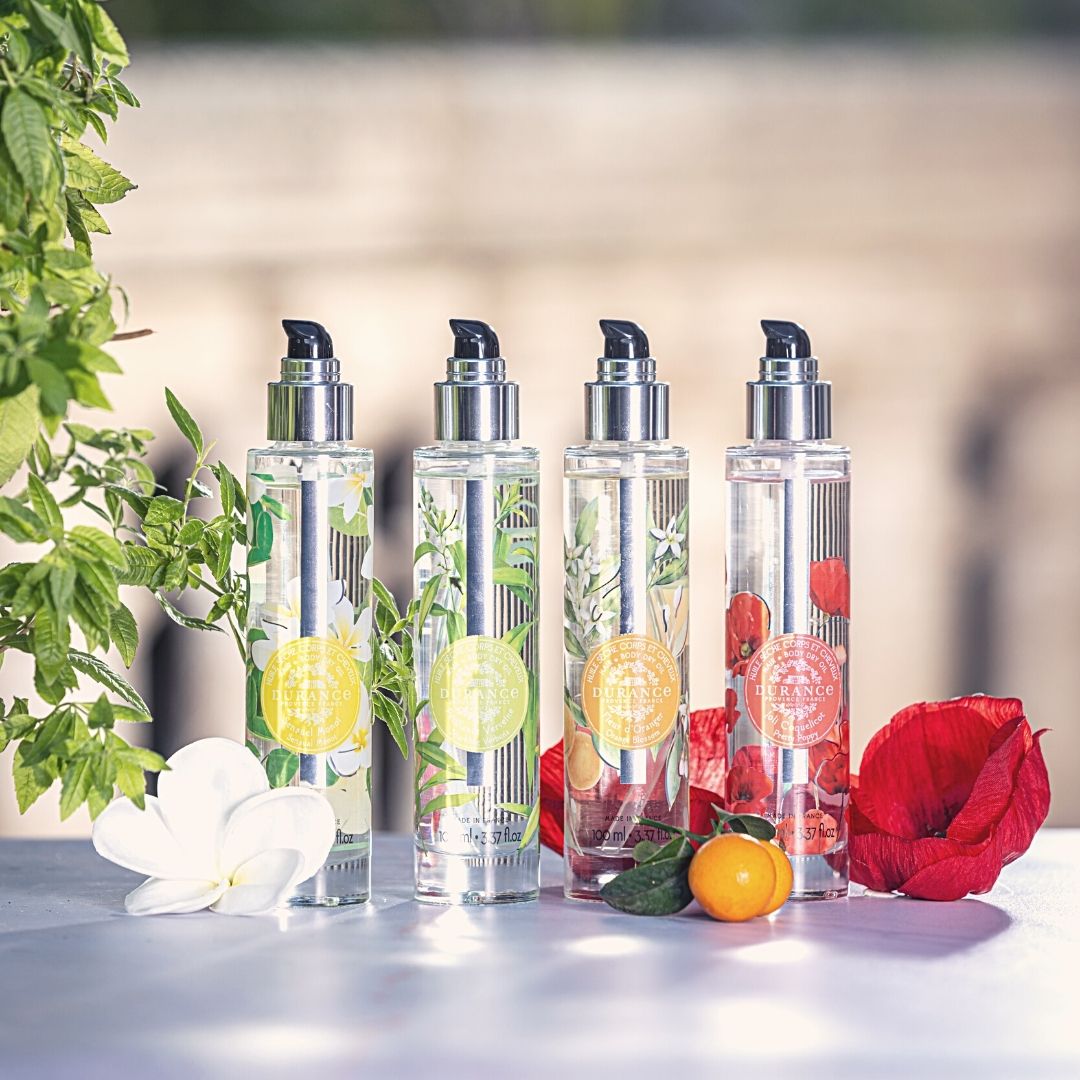 Sensuel Monoï, Pétillante Verveine, Fleur d'Oranger, Joli Coquelicot....
Quelle sera votre huile sèche préférée ?

#durance #huile #huilesèche #provence #verveine #coquelicot #fleurdoranger #monoi #france #madeinfrance