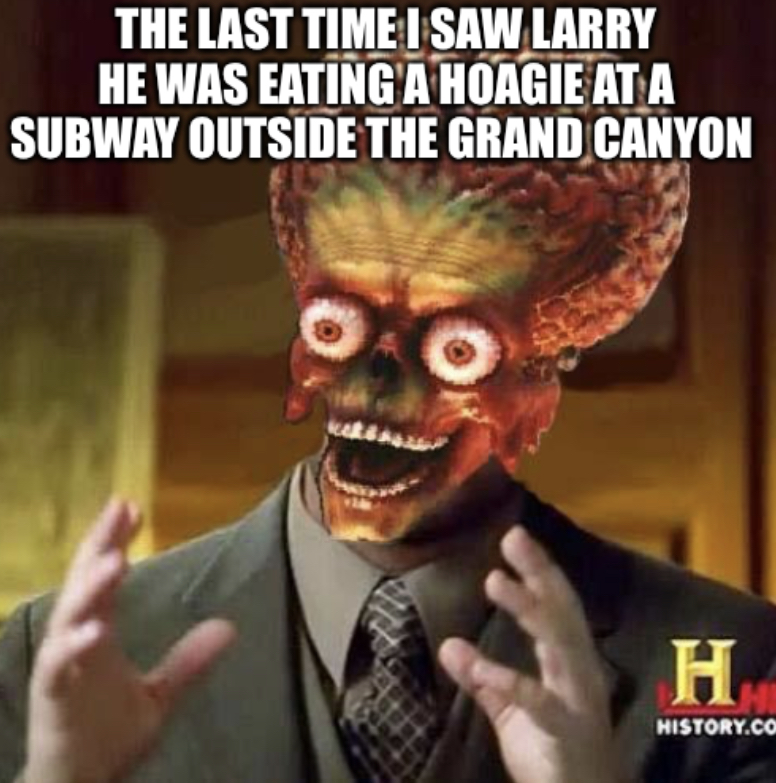 mattvarnerdd's tweet photo. Possible Larry sighting! #algofam #findlarry https://t.co/wBpQ0dFuaC