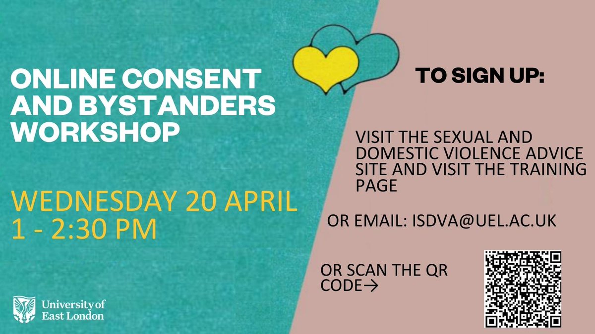 For sexual assault awareness month this April, the residential life team &amp;
ISDVA service will be offering a Consent and Bystander Online Workshop to all
students.

The workshop will be covering sexual consent, sexual assault myths and how to report incidents.

<a href="/uelhalls/">UEL Residential Life</a> #SAAM22