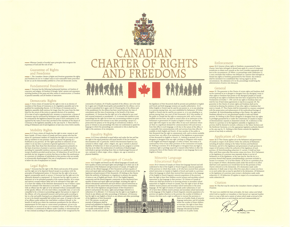 40 years ago today, the #CDNCharter of Rights and Freedoms was signed into law. This historic document serves as Canada’s cornerstone of democracy and equality, two crucial components of our work in the #PublicService
– Deputy Clerk Drouin