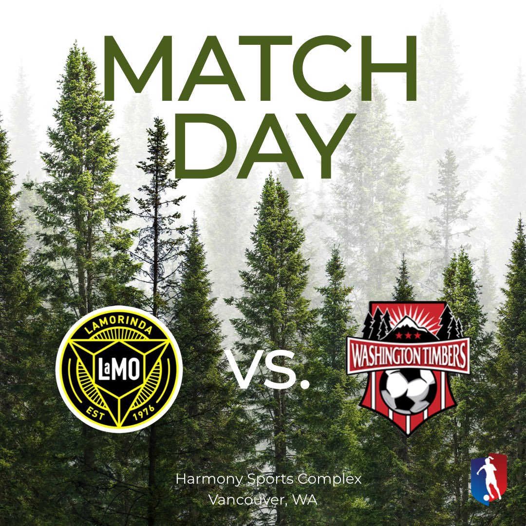 LamorindaSC's tweet photo. Loving the scenery at these Northwest matches. ⚽️among the 🌲🌲🌲 is always a welcome change from Cali’s rolling brown hills.🤣 

Today we play @WATimbersFC, a club that has done well so far in the @GAcademyLeague. 

Should be a great day of matches by two strong clubs. https://t.co/CGDiZ2KvhF