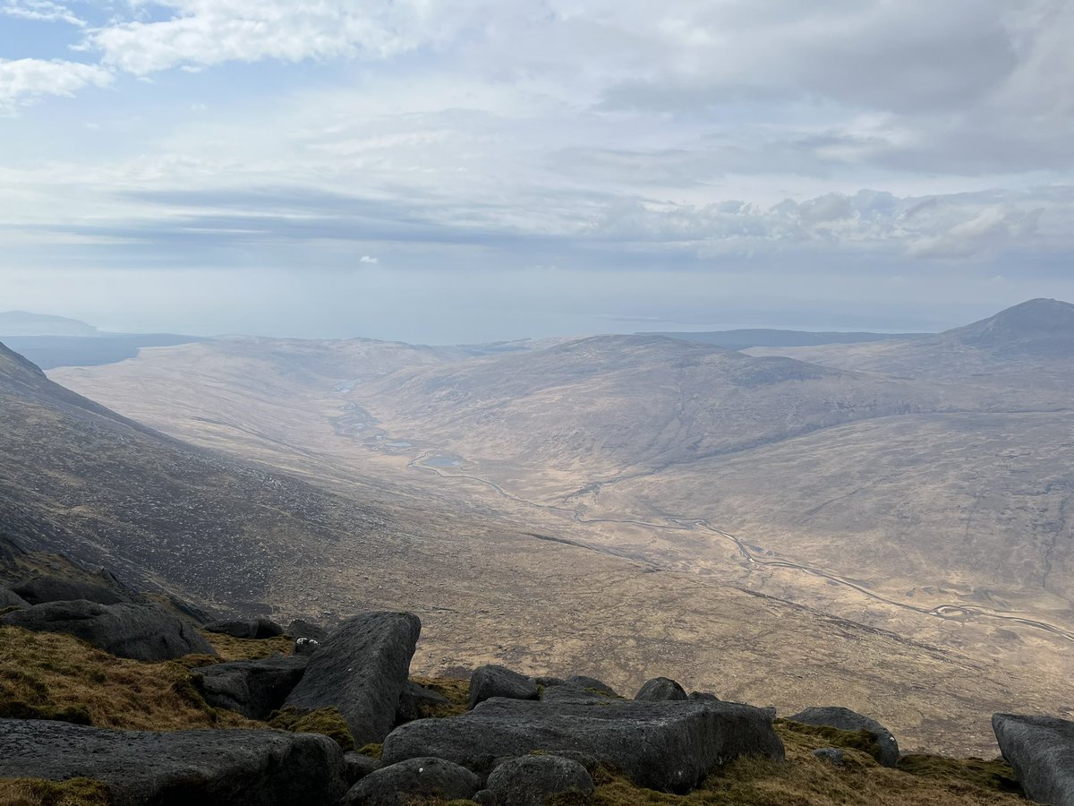 liamjblizard's tweet photo. Did the Three Beinns walk today with Big Suze, her first multi summit day. Smashed it, super sure footed over the steep bits, like a little ginger Ibex. https://t.co/edEWD30fFL