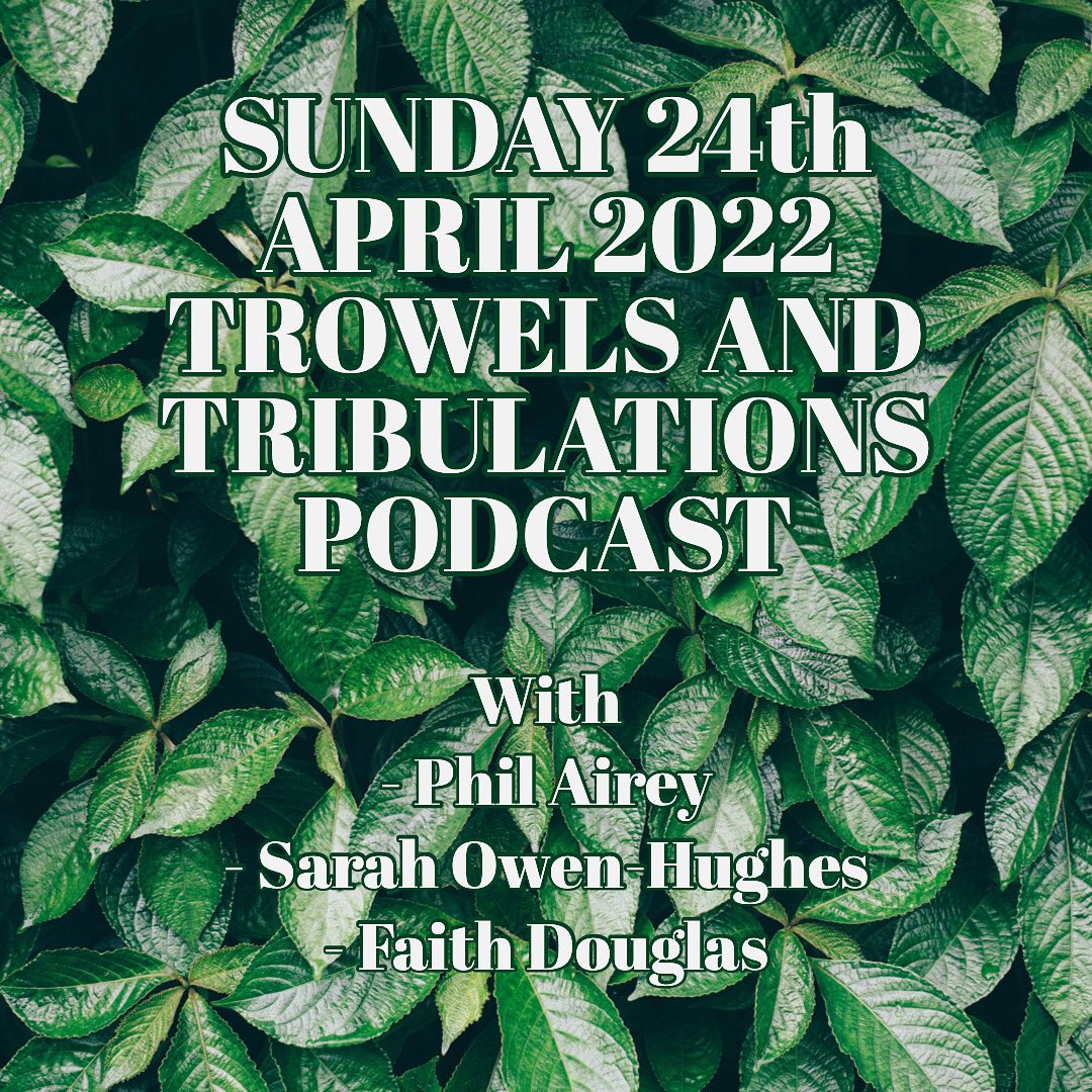 GUEST PODCAST ON SUNDAY 24th APRIL - TROWELS AND TRIBULATIONS
@harrogateflowershow <a href="/trowelstribula1/">trowels&tribulations 🌻🌻🌻</a> <a href="/philairey/">The Yorkshire Gardener</a> <a href="/darwiniangarden/">Sarah Owen-Hughes</a> <a href="/ThorpPerrow/">Faith Douglas</a> #podcast #podcastersofinstagram #podcasting #humangardener #flowershow #harrogateflowershow #guests #chat #garden