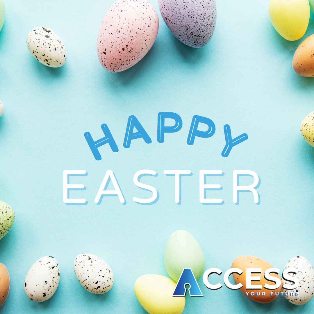 Access2Jobs's tweet photo. Wishing you a happy and healthy Easter weekend! #happyeaster from Access! https://t.co/PvvhaPZyLS