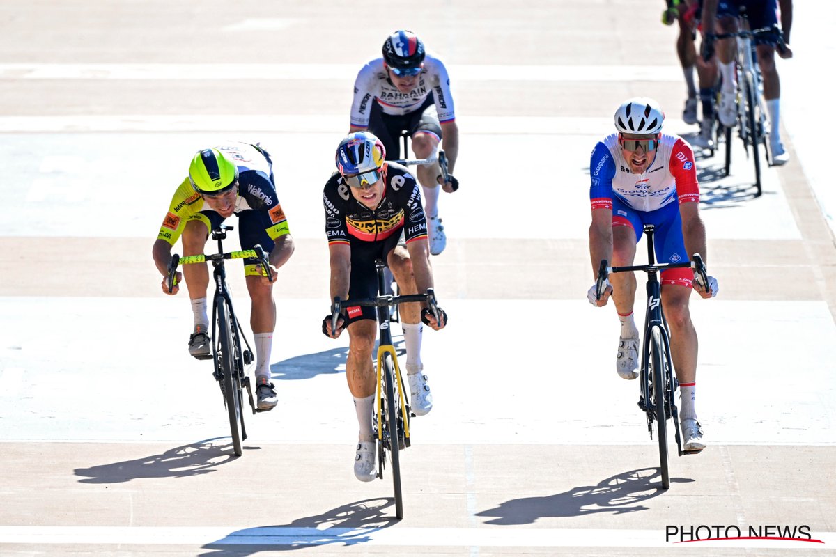 LottoIntermarch's tweet photo. 🎙 @TomDevriendt: "This is THE day of my life. I wanted to stay away from crashes by joining the front group. Never had I expected to finish 4th."

#ParisRoubaix https://t.co/TUnga1YwbL