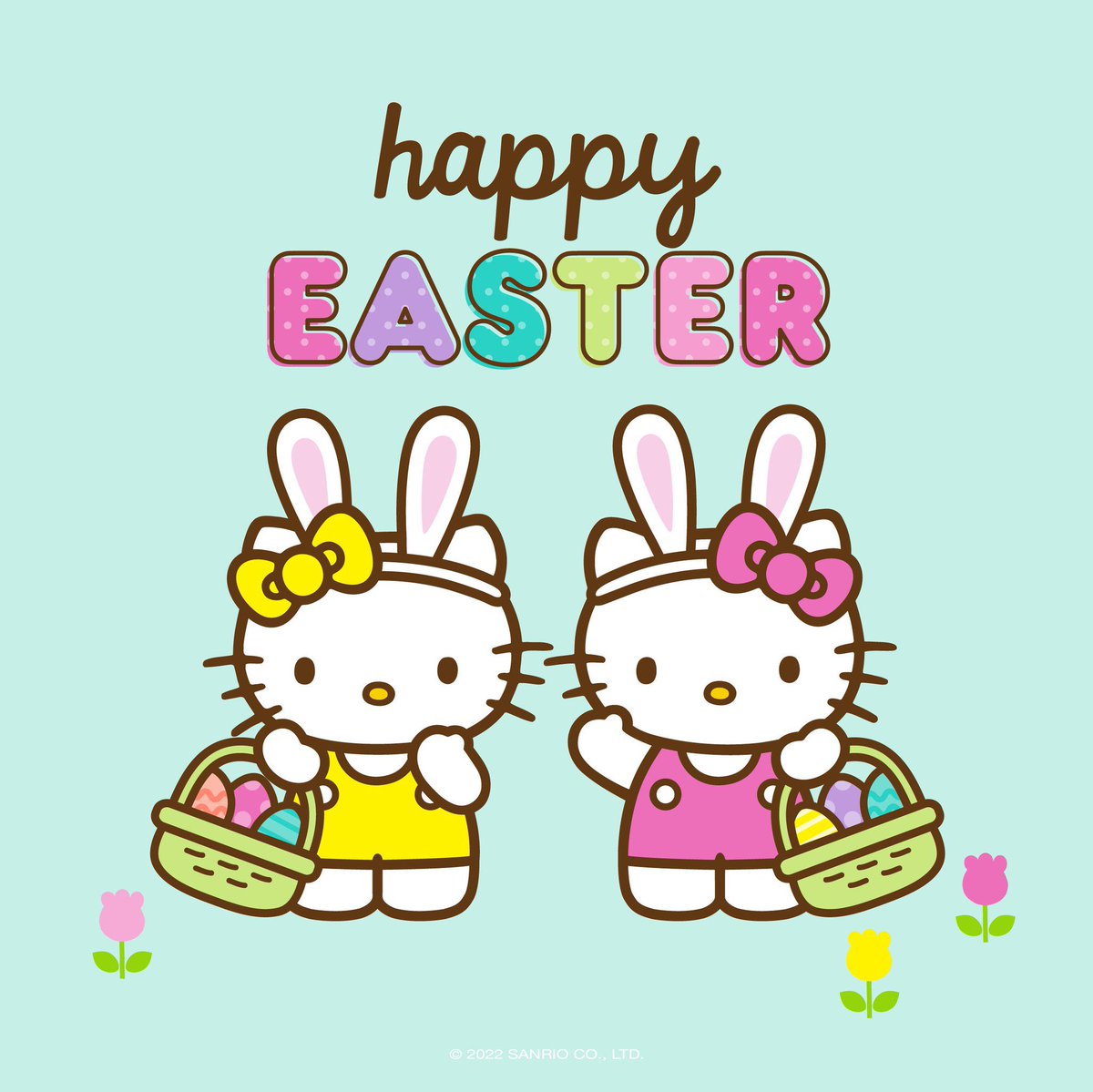 CurtisSChin's tweet photo. Ahem. #HappyEaster. @squishmallows @sanrio @hellokitty 🎀 #Easter #HelloBunny #HelloKitty https://t.co/ISrS4GQLd6