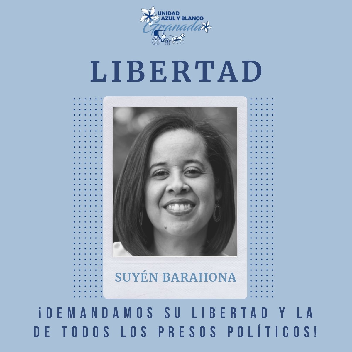 azul_granada's tweet photo. Demandamos la #Libertad de los presos políticos. ¡Son ciudadanos, no delincuentes! #AbrilEsUnidad #AbrilVive #SiempreAbril @traficoni @ReporteNi @UnidadNic @100noticiasni @maradiaga @SuyenB1 @Mmendoza1970 @BiancaJagger @nicaraguainvest @Europarl_ES @OEA_oficial https://t.co/9At1Wdnhoj