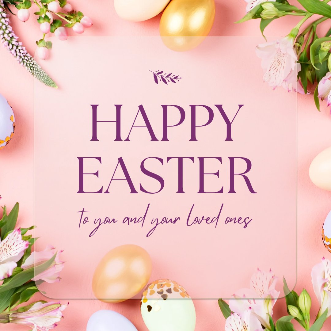 Happy Easter! Enjoy your time with your families and loved ones.