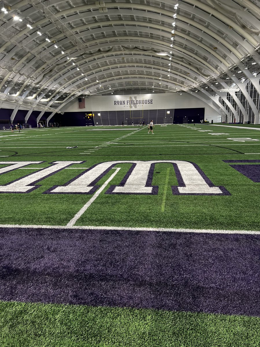 Great spring practice visit at Northwestern today! Thankful for the opportunity! <a href="/EDGYTIM/">Timothy “EDGYTIM” OHalloran</a> <a href="/CoachBigPete/">Peter "Coach Big Pete" Leinweber</a> <a href="/PrepRedzoneIL/">Prep Redzone Illinois</a>