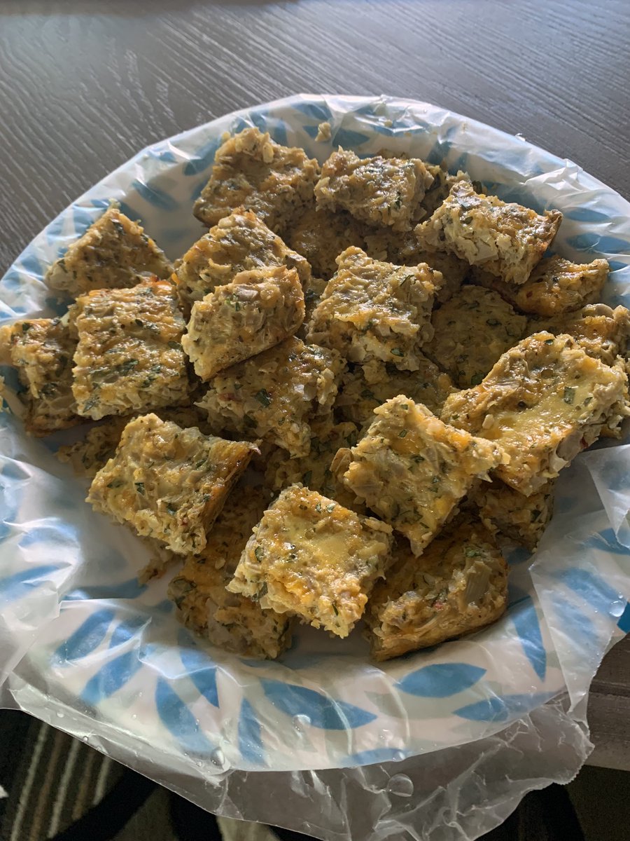 Artichoke quiche. Easter tradition. Bet you can’t eat just one! 🥰