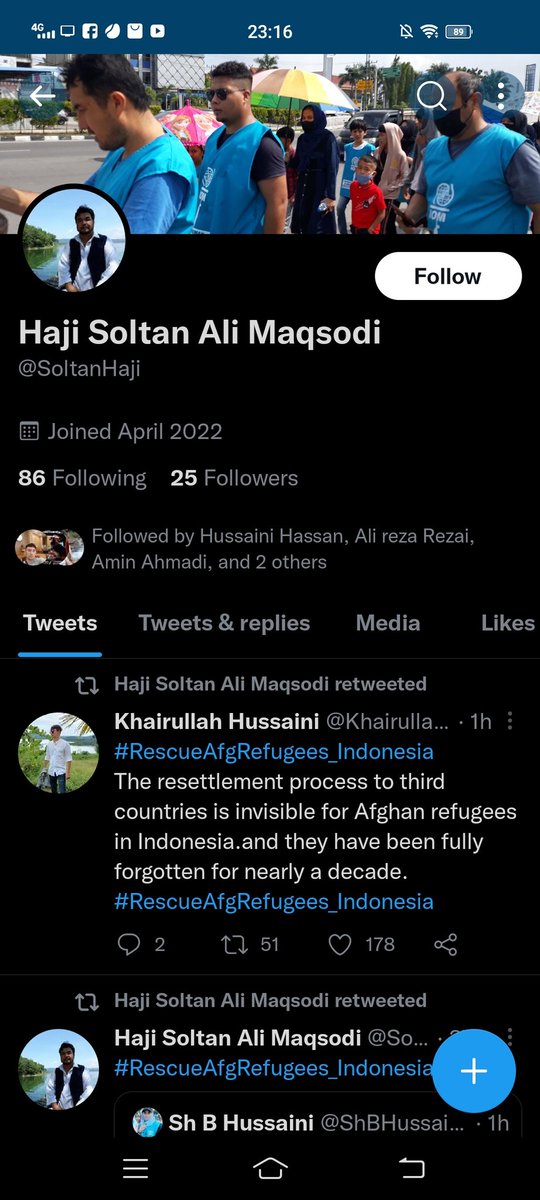 Zaha47401863's tweet photo. Please follow him
#ReccueAfgRefugees_Indonesia https://t.co/KvOsCmG0yt