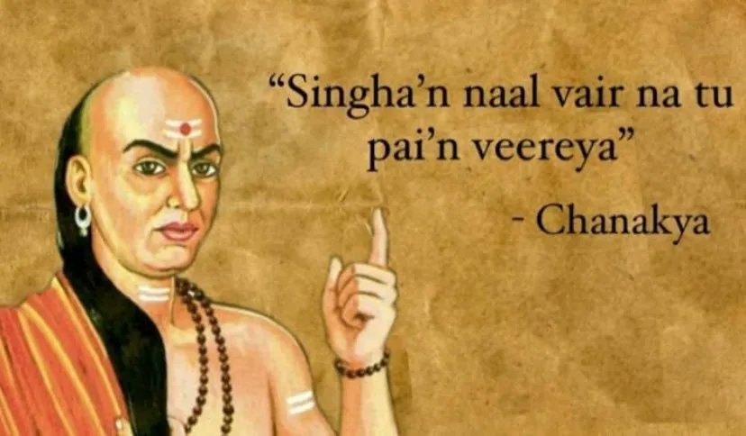 RamblingSingh's tweet photo. Famous quote from Chanakya Rajniti https://t.co/60EiC4HXDK