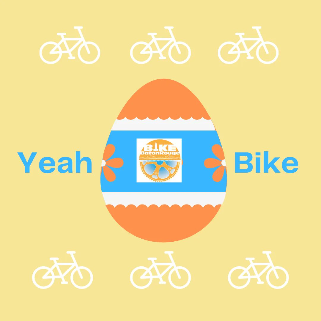 BikeBatonRouge's tweet image. Oh it's that time of year that has us singing "hip, hop, the hippie, the hippie, to the hip hip-hop..." as we ride along. Happy Easter from the Bike Baton Rouge crew to yours! #yeahbike