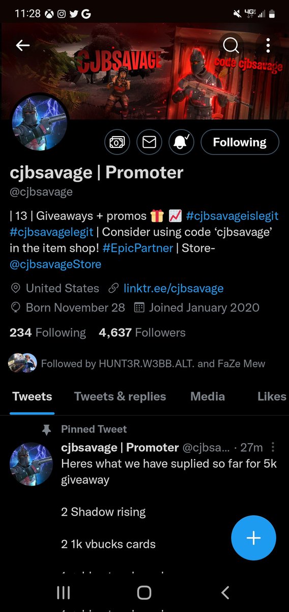 Yall, get my boy <a href="/cjbsavage/">cjbsavage</a> to 5k. He's at 4,637 followers. Cmon now