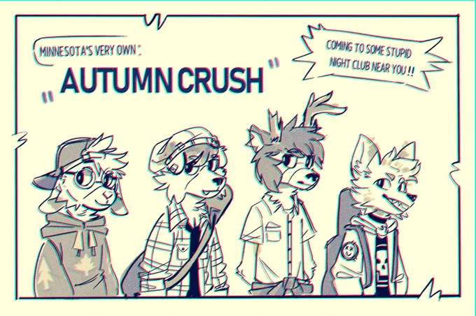these guys are a lil' personal project of mine. wanted to make some characters that i can tell short stories with and maybe even make real music for someday haha 