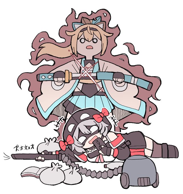 お掃除担当 沙花叉クロヱ
#いろはにも絵を 
#さかまた飼育日記 