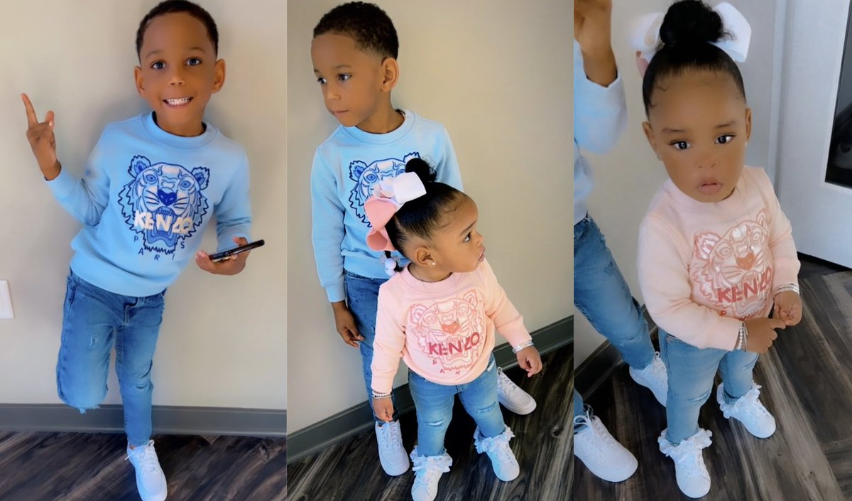 PrettyAss_A's tweet photo. Everything comes in twos she get it in the pink he get it in the blue 💙💕 #easter2k22🐰🐣 https://t.co/FRerdvIwM8